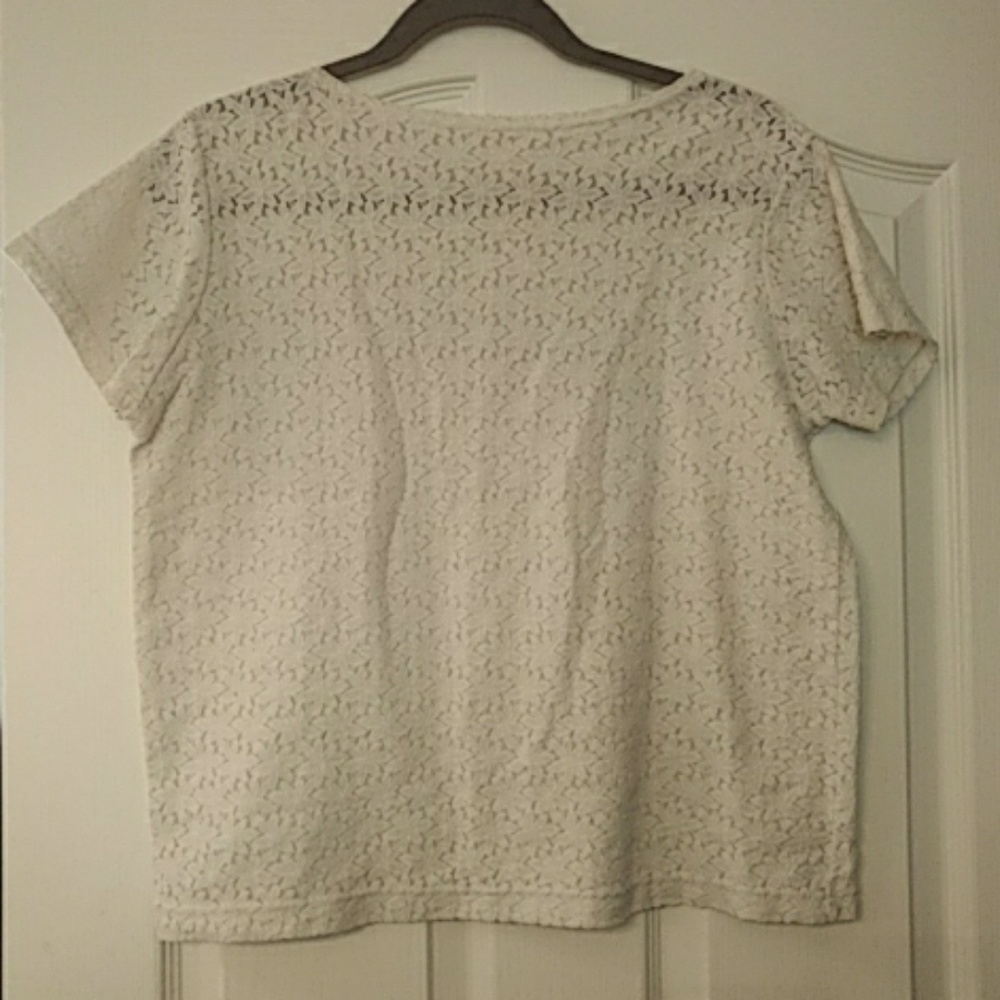 White see through tee